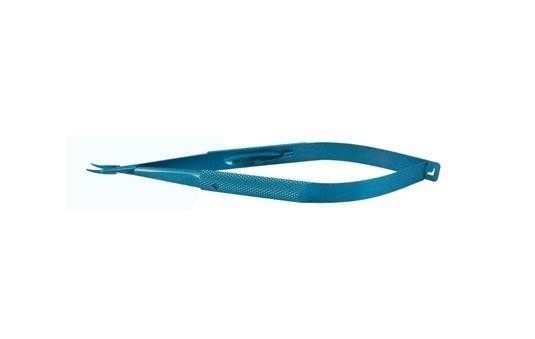 Extremidad curvada tenedor oftálmico esterilizada de la aguja del instrumento quirúrgico con la cerradura